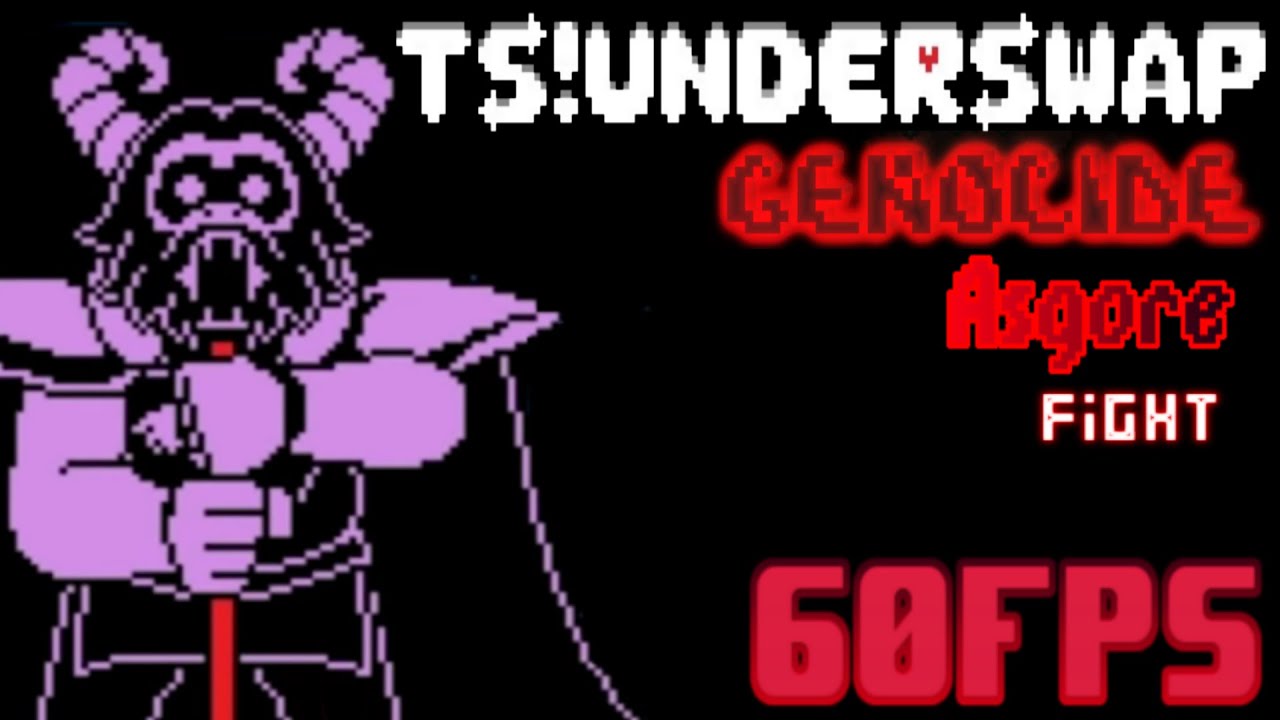 TS!Underswap Genocide Asgore Fight | UNDERTALE Fangame | Plus Ending (𝟲𝟬𝗙𝗣𝗦)