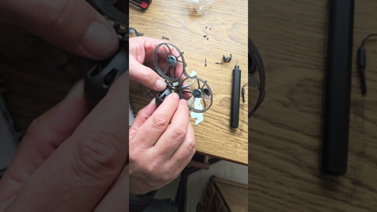 Fim do jallo. Troca do canop do drone Meteor75 pro com O4 unit..
