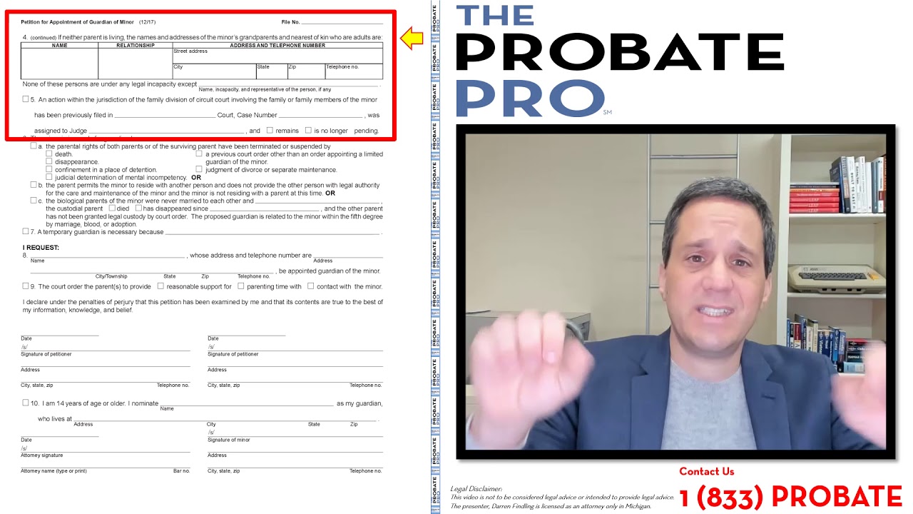 Petition for Appointment of Guardian of Minor #theprobatepro #probate #guardian