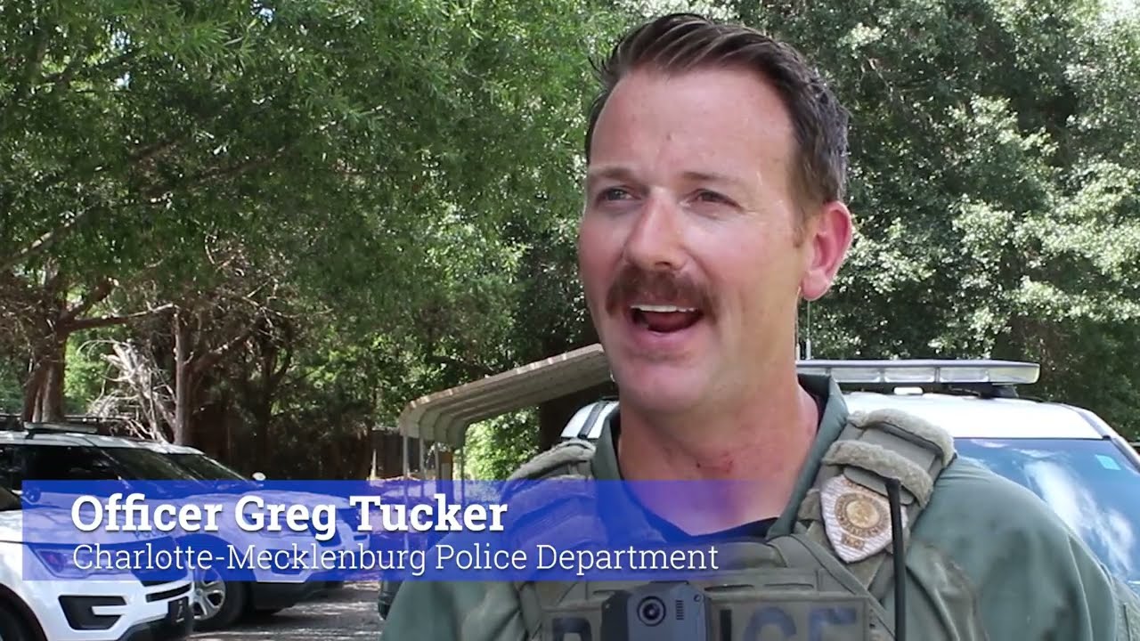 CMPD Officer Greg Tucker and K9 Koda
