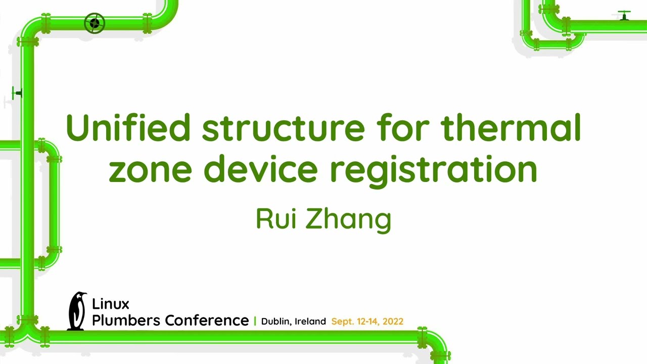 Unified structure for thermal zone device registration - Rui Zhang