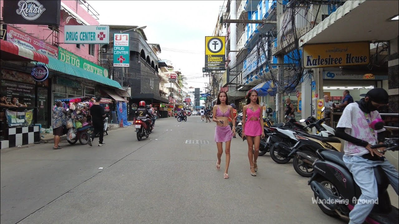 Soi Buakhao to Beach Road Daytime Walk,Pattaya - Thailand