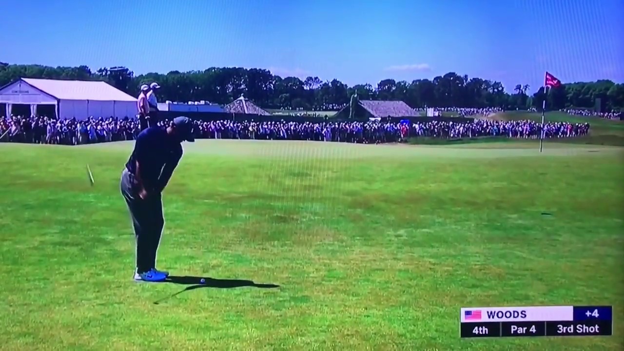 Tiger Woods - Bump and Run Shot (2018 US Open)