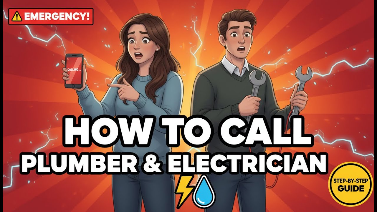Emergency! How to Call a Plumber & Electrician in English | Ep3