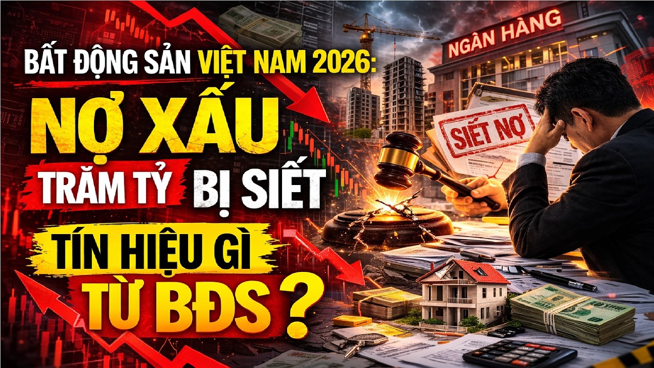 Bất động sản Việt Nam 2026: Nợ xấu trăm tỷ bị siết, TÍN HIỆU gì đang tới?