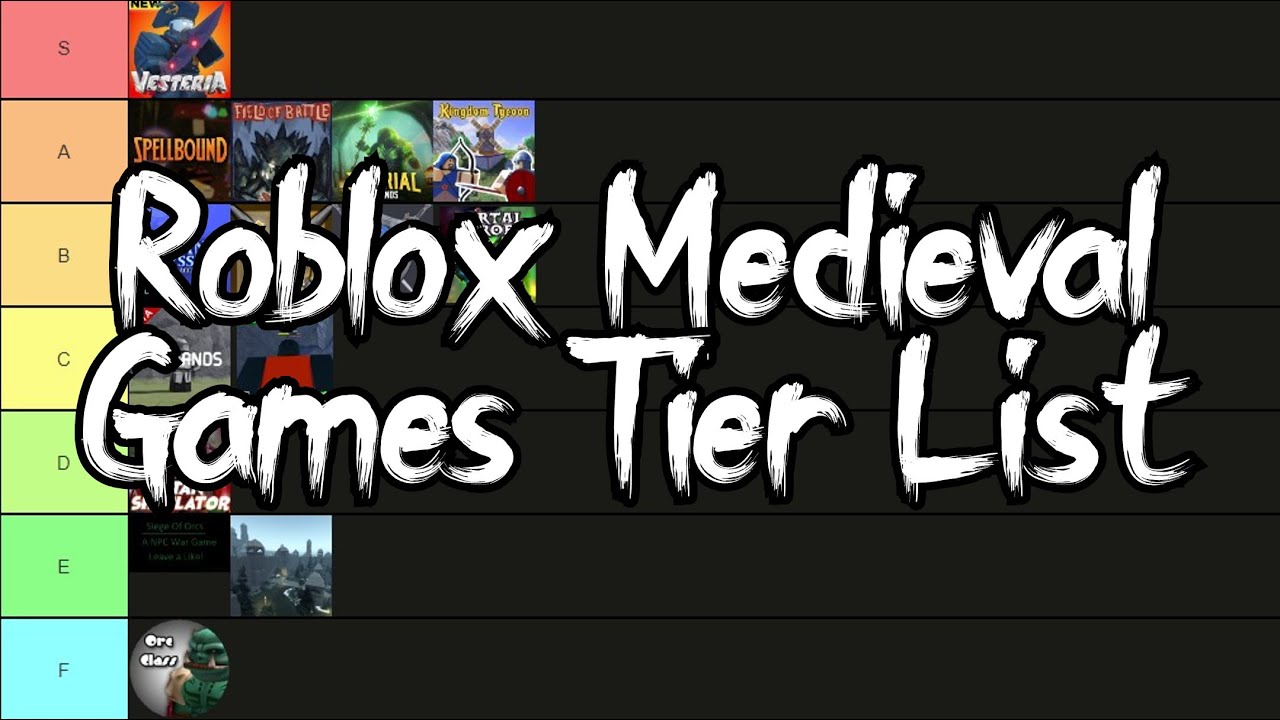 Roblox Medieval Games Tier List