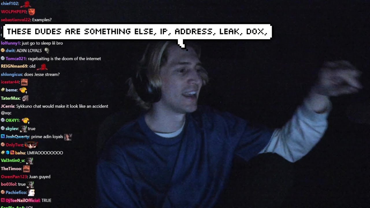xQc talks about Adin's Twitter Community (Adin Loyals)