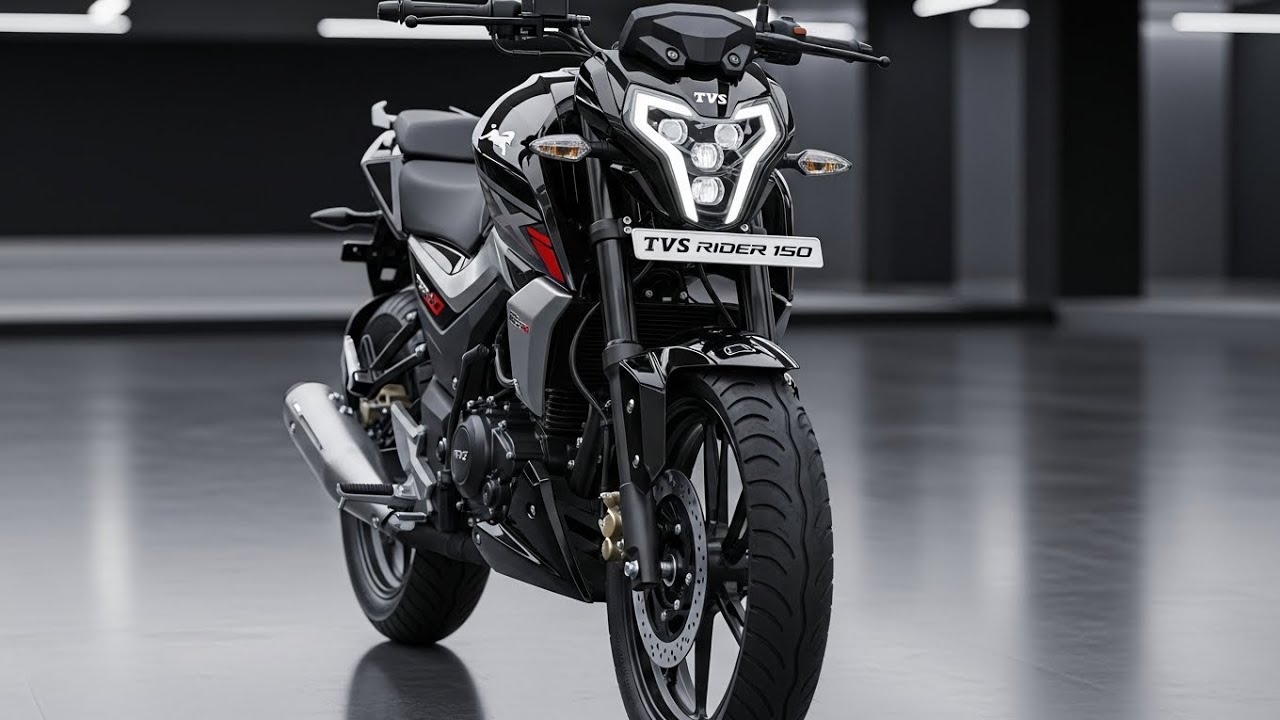 2026 TVS Rider 150cc Black 😱 इतनी शानदार बाइक पहले कभी नहीं देखी!