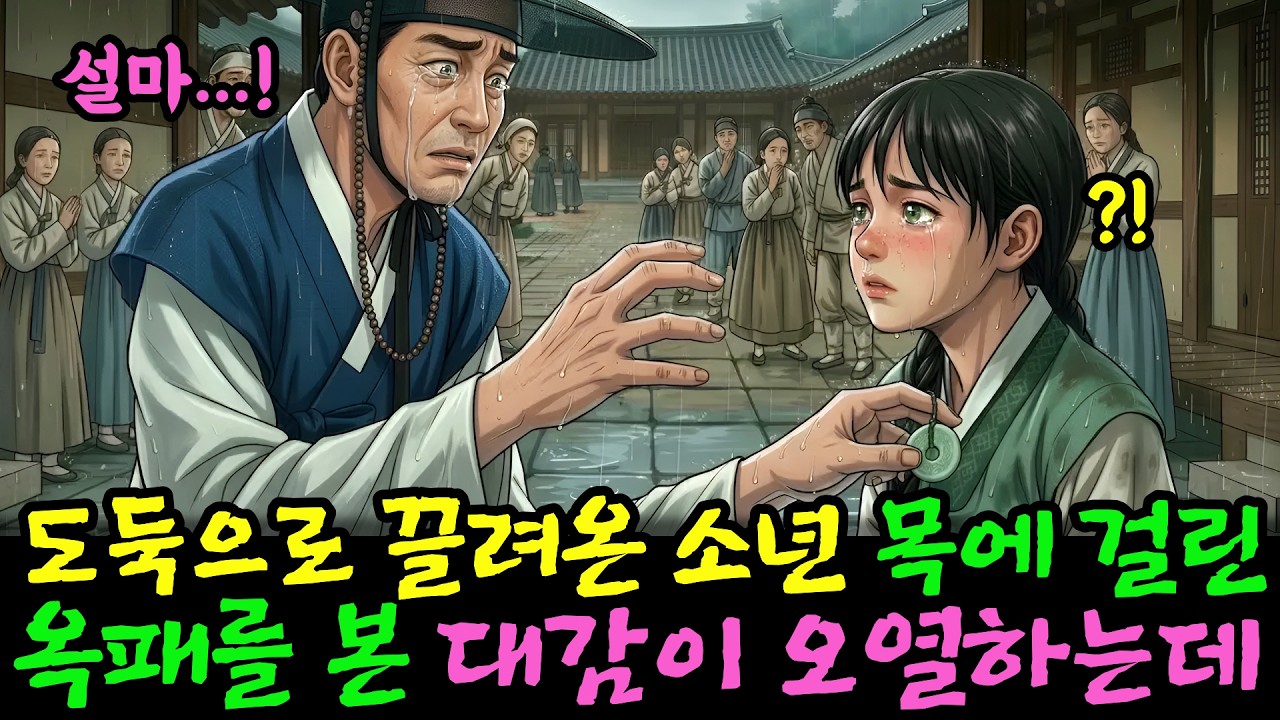 도련님을 데리고 도망친 여종, 도둑으로 끌려온 노비 목에 걸린 옥패를 보고 대감이 오열하는데