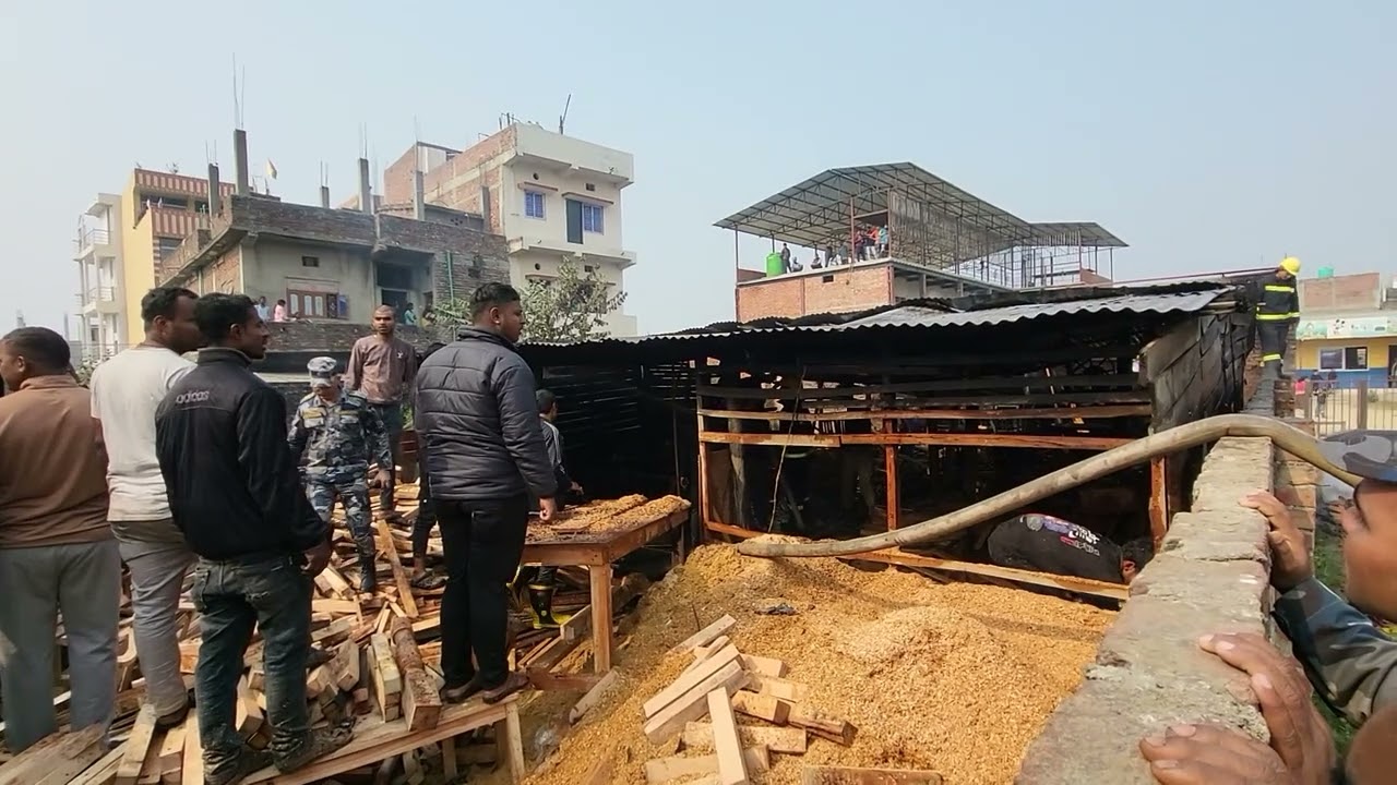 जनकपुरधामको एक फर्निचर उद्योगमा भिषण आगलागी ।। Janakpurdham