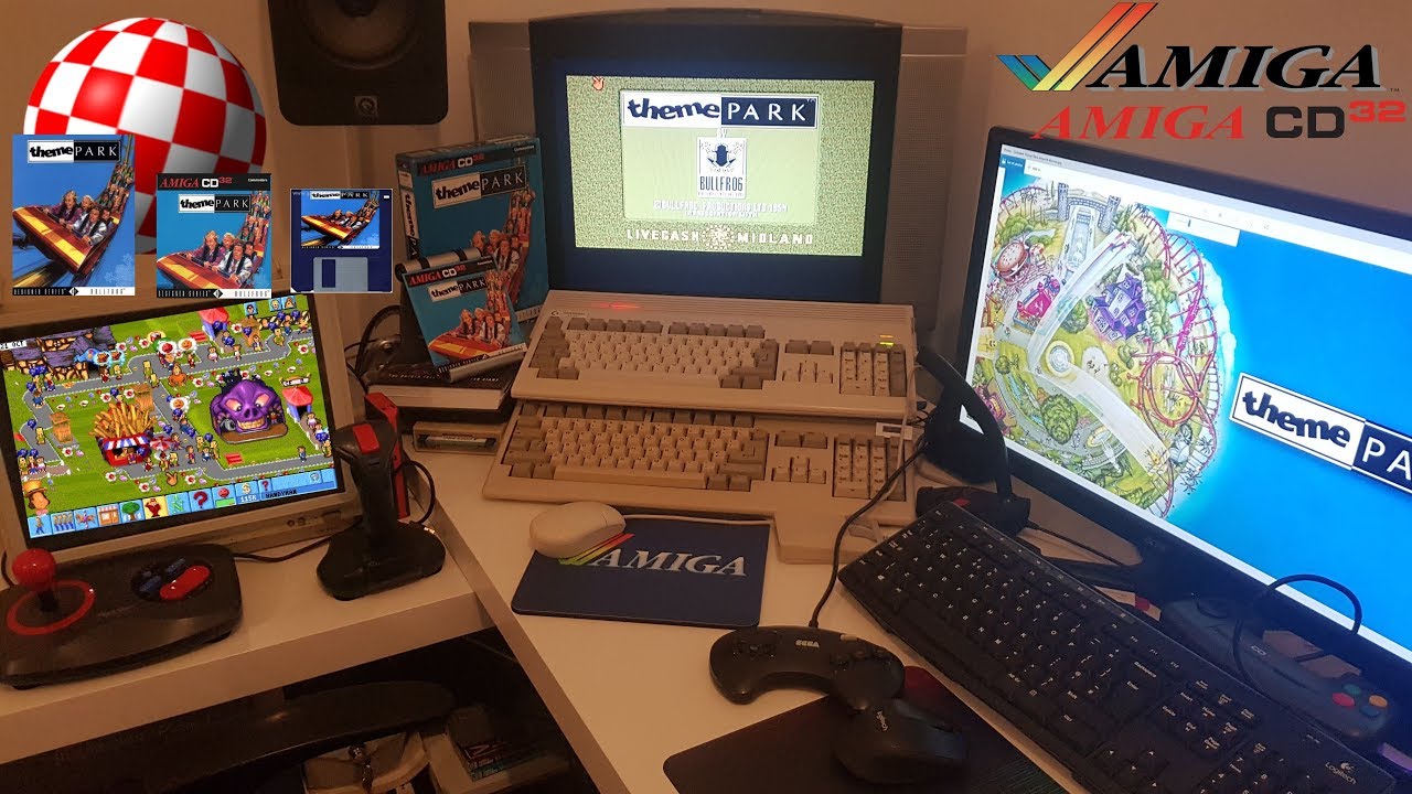 THEME PARK AMIGA . Zobaczmy po latach wielki hit BULLFROG !!!