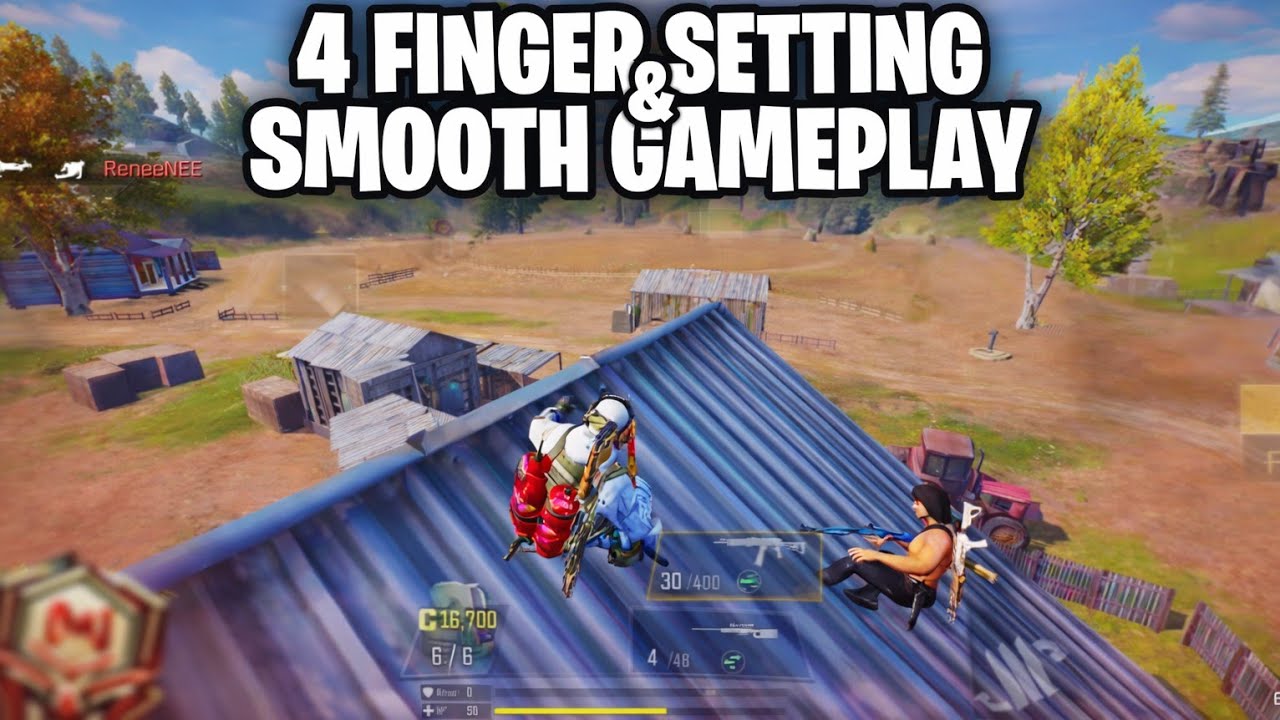 4 Finger Gyro Setting + Smooth Gameplay | CODM BR