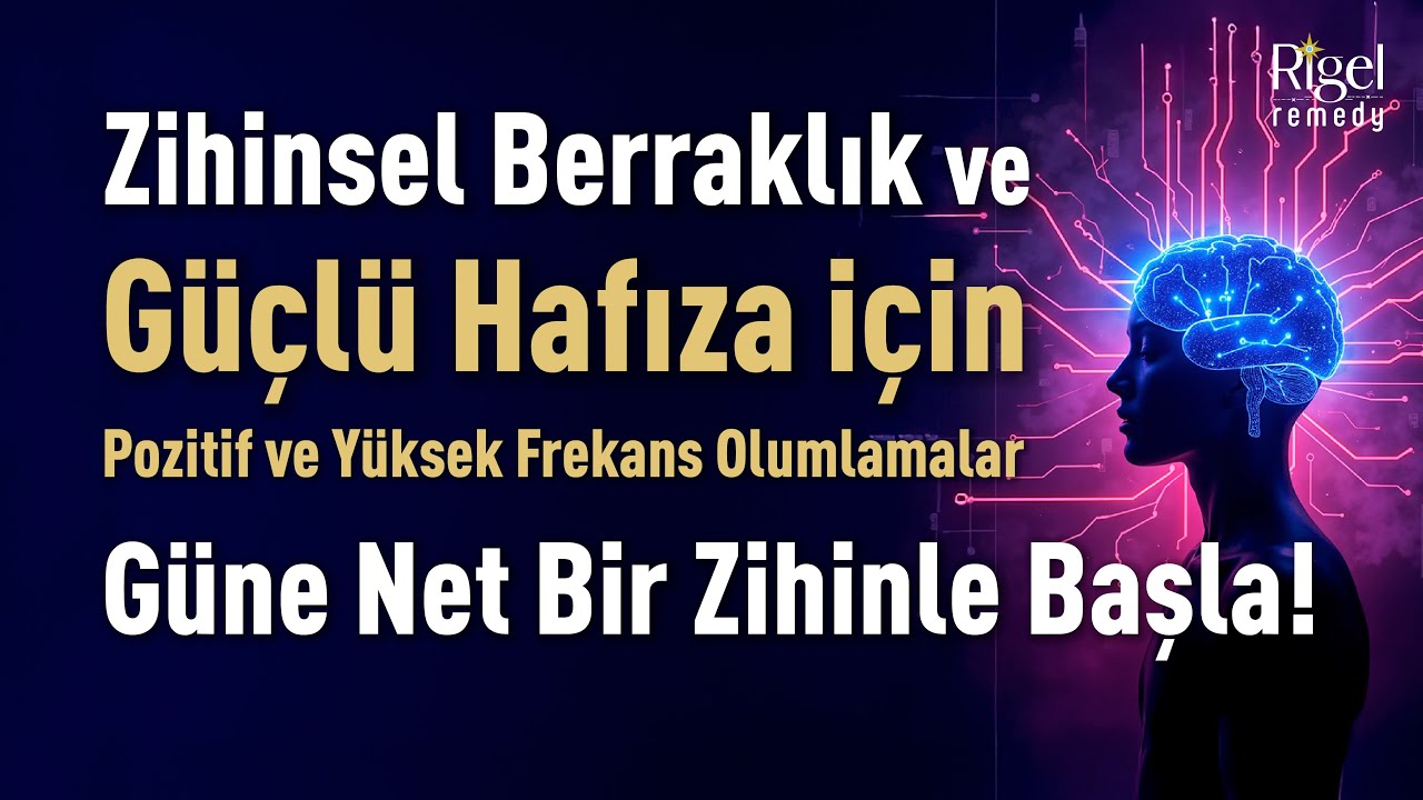 🧠 Zihinsel Berraklık ve G&uuml;&ccedil;l&uuml; Hafıza İ&ccedil;in Pozitif Olumlamalar | G&uuml;ne Net Bir Zihinle Başla