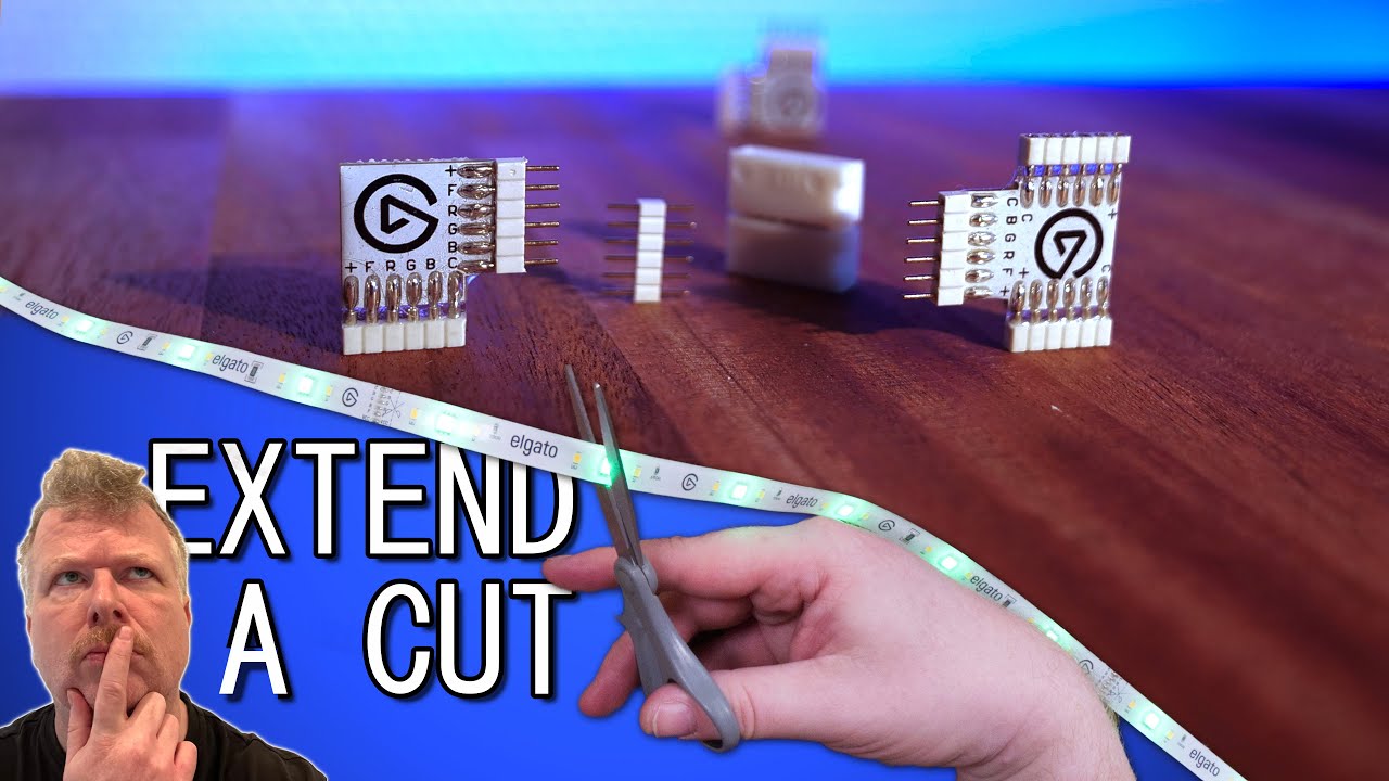 Cutting my Elgato battle station lights
