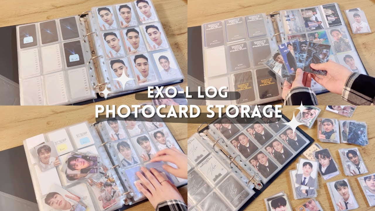 【EXO】トレカ収納  EXO-L LOG｜K-POP｜엑소｜ギョンス｜チャニョル｜収納動画｜作業動画｜포카