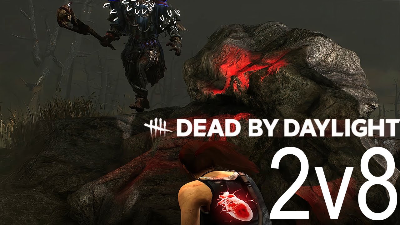 2v8 Escape in Dead by Daylight, feat. Lara Croft (Chapter DLC) in DBD