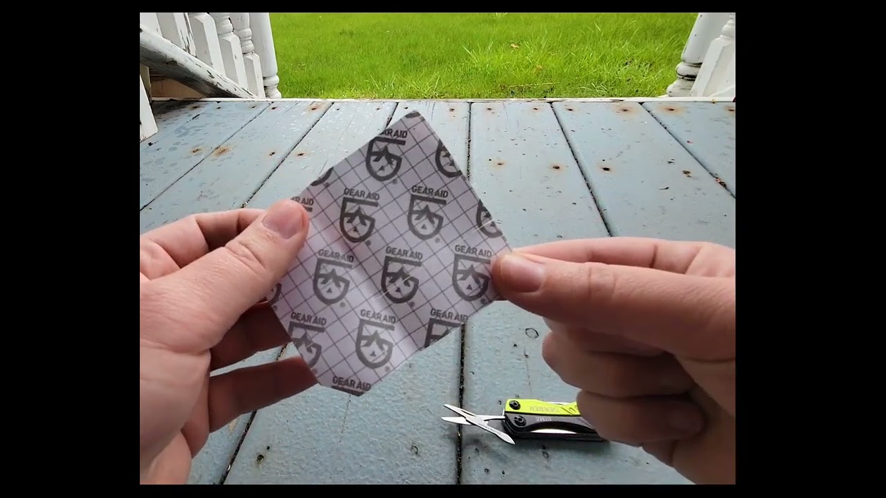 Gerber Dime cutting Leukotape & GearAid