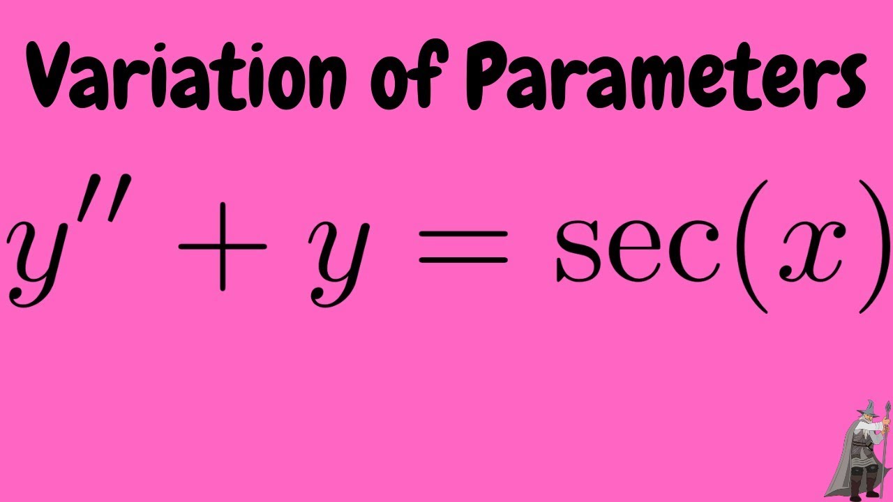 Variation of Parameters Solving y'' + y = sec(x)
