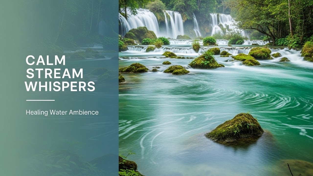 Peaceful Forest Ambience with Relaxing Water Flow for Study Meditation Inner Peace and Stress Relief
