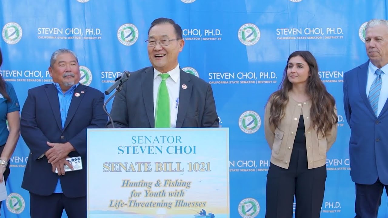 SB 1021 Hunting and Fishing for Youth with Life Threatening Illnesses Press Conference