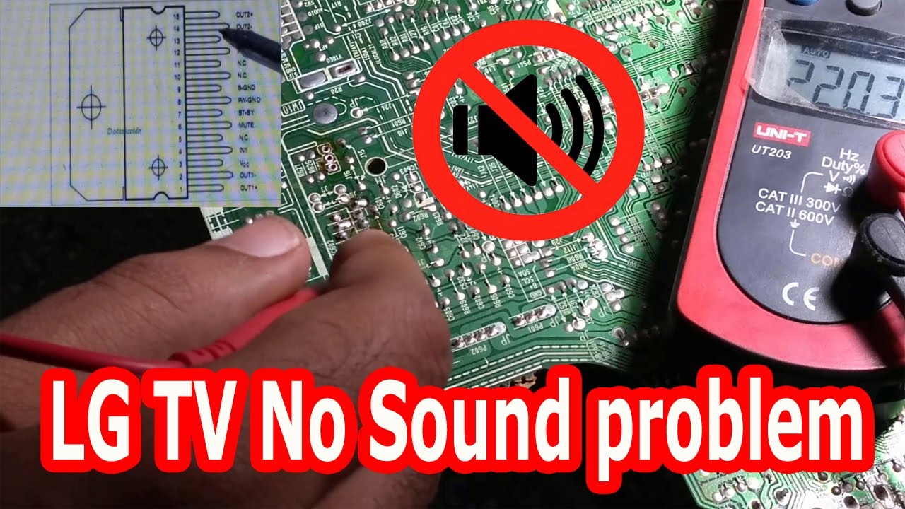 LG TV No Sound problem | LG TV Picture ok Repaired 100% solution.