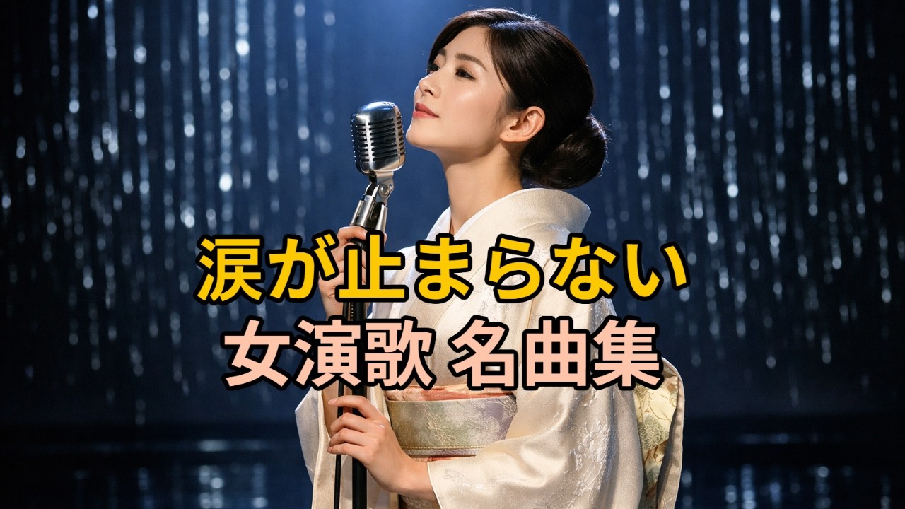 涙が止まらない女演歌｜切なく揺れる恋の歌