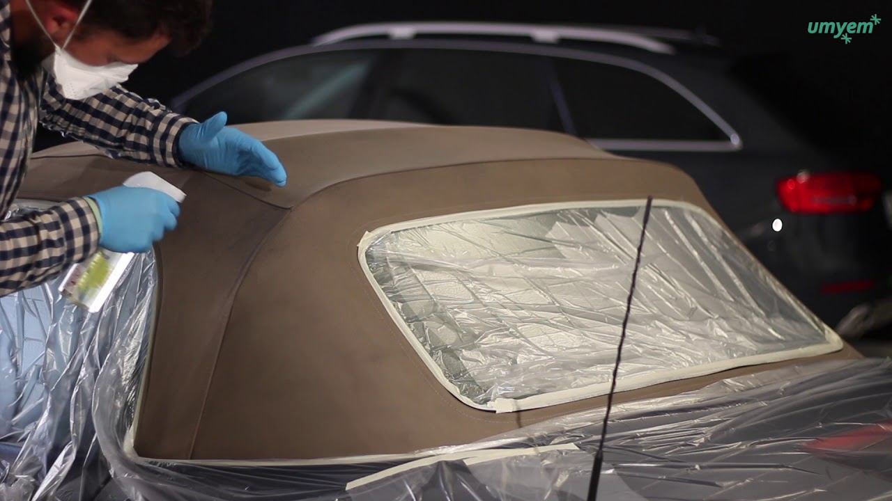 Ošetření střechy kabrioletu - BMW Z3 - UMYEM Brno - GYEON Fabric coat