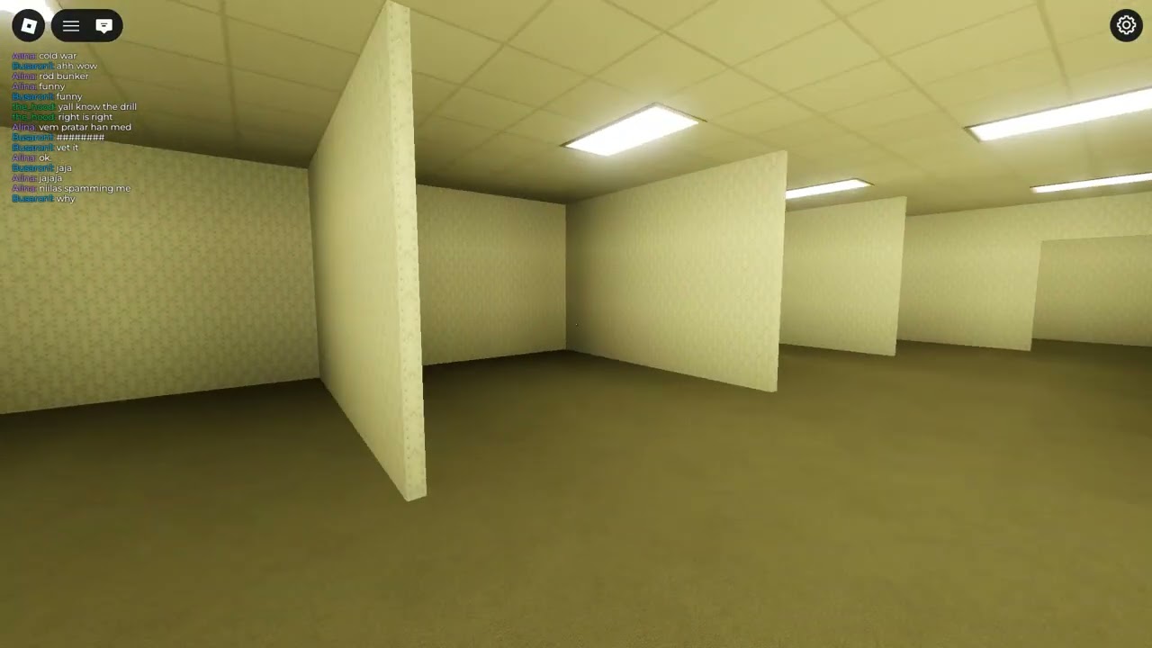 playing a liminal space game in roblox
