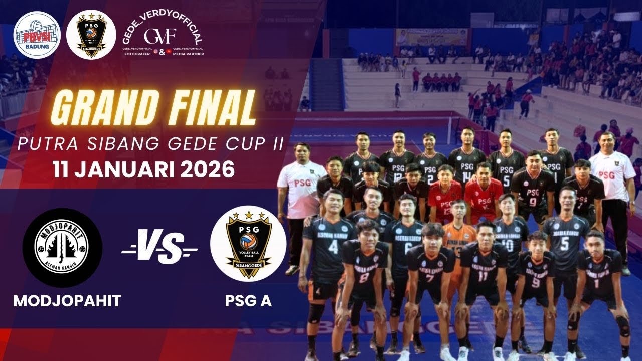 🔥 Duel Puncak Sibanggede Cup II: MODJOPAHI Hadapi PSG A Perebutan Juara 1 & 2