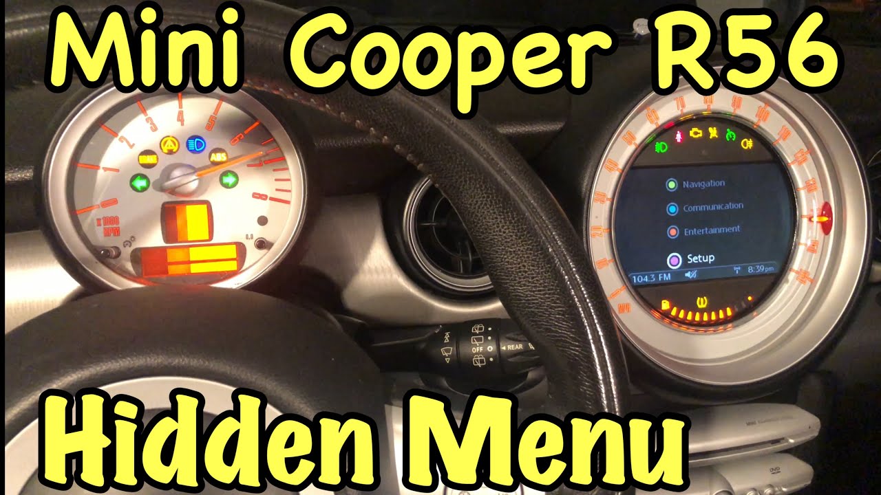 Скрытое меню Mini Cooper R56
