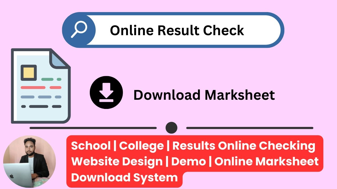 School | College | Results Online Checking Website Design | Demo | Online Marksheet Download System