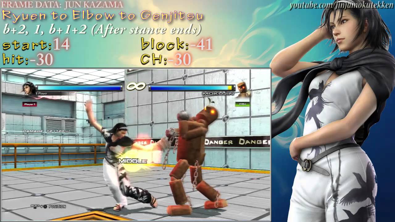 TTT2: Jun Kazama Movelist / Frame Data Breakdown