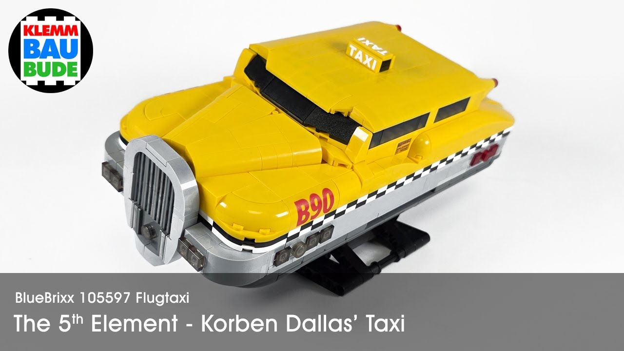 BlueBrixx 105597 – Flugtaxi, Das Fünfte Element, Korben Dallas‘ Taxi –  modifiziert, Prints