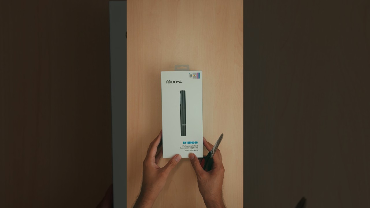 Unboxing the Boya BY-BM6040 shotgun microphone #microphone #shorts