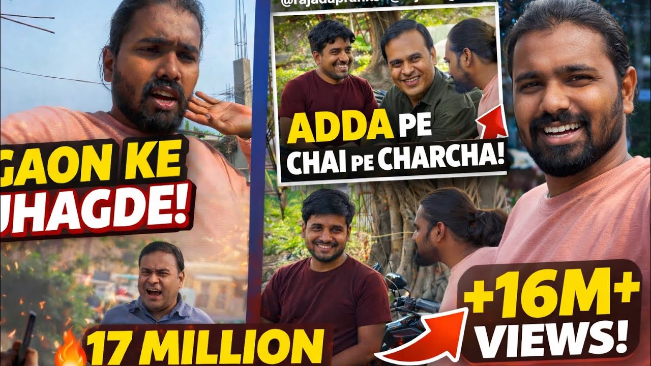 Day 137 Vlog 😱 Gaon Mein Lafda + Adda Pe Jhaal Muri + 16 Million Reel Ki Charcha 