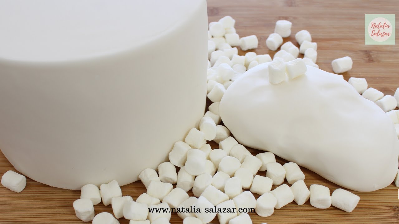 🙃Mi Receta de Fondant de Marshmallows o Nubes|😍 Natalia Salazar