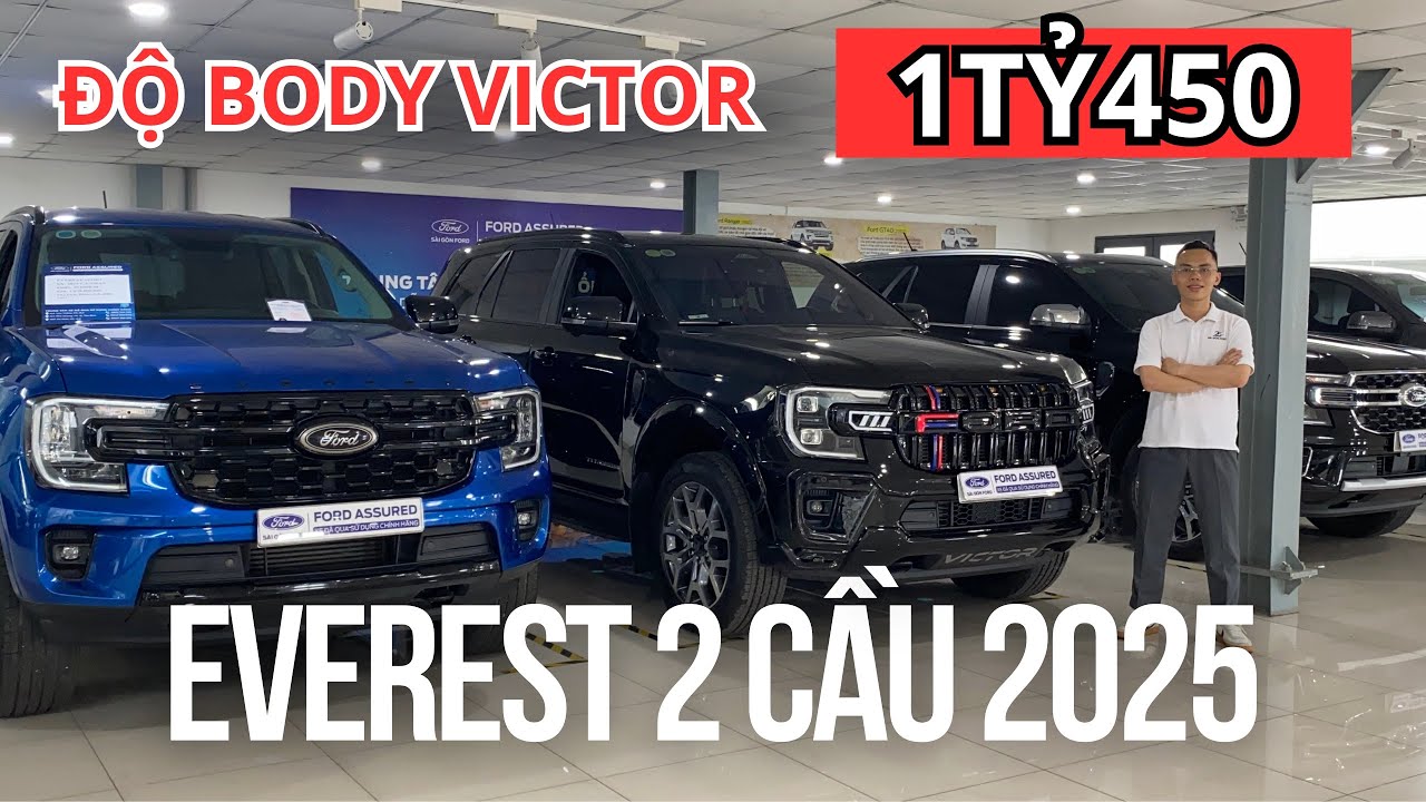 [ Xe lướt ] Everest Titanium 2 cầu 2025 độ body Victor - Lướt 6.400 cây - 1tỷ450 quá rẻ