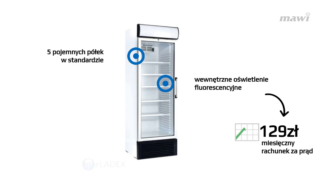 Szafa chłodnicza przeszklona USS 440 DTKL