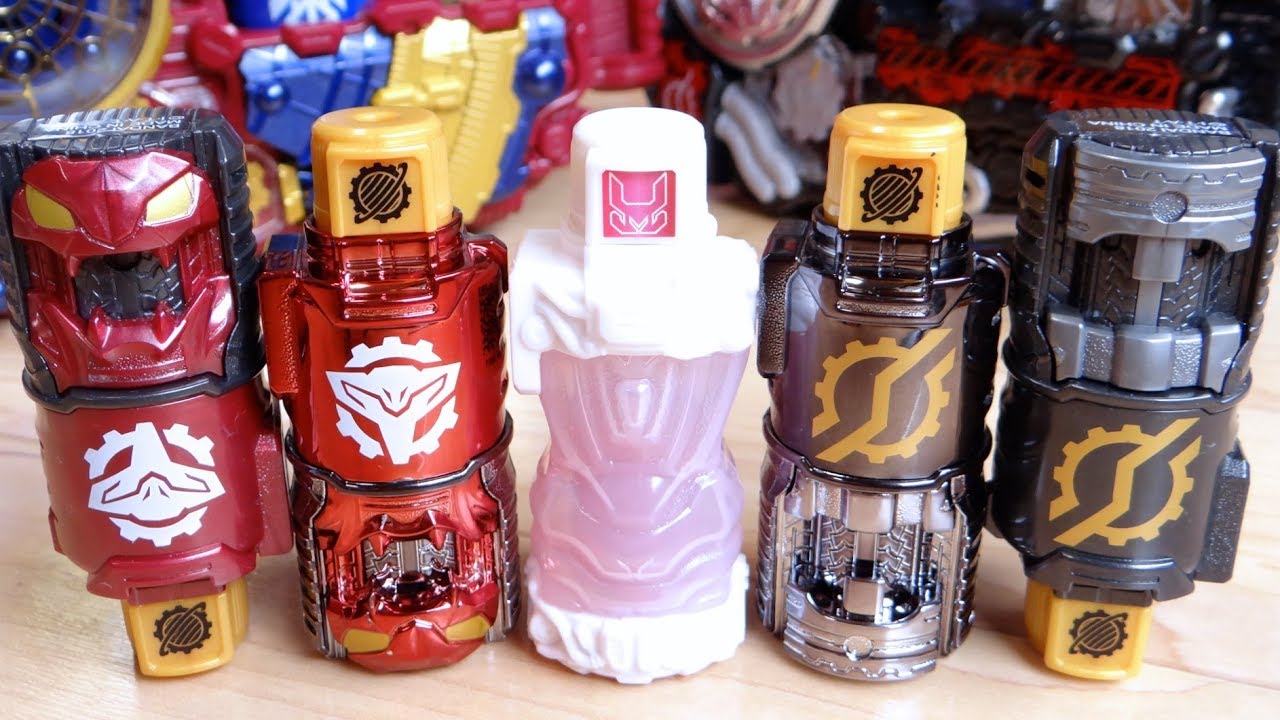ローラビットが公式から発売 & ガシャポン版のエボルボトルのギミック検証！GPフルボトル15 全7種コンプレビュー！ライダーエボル・コブラエボル・シカミッド・キラキラメッキVer