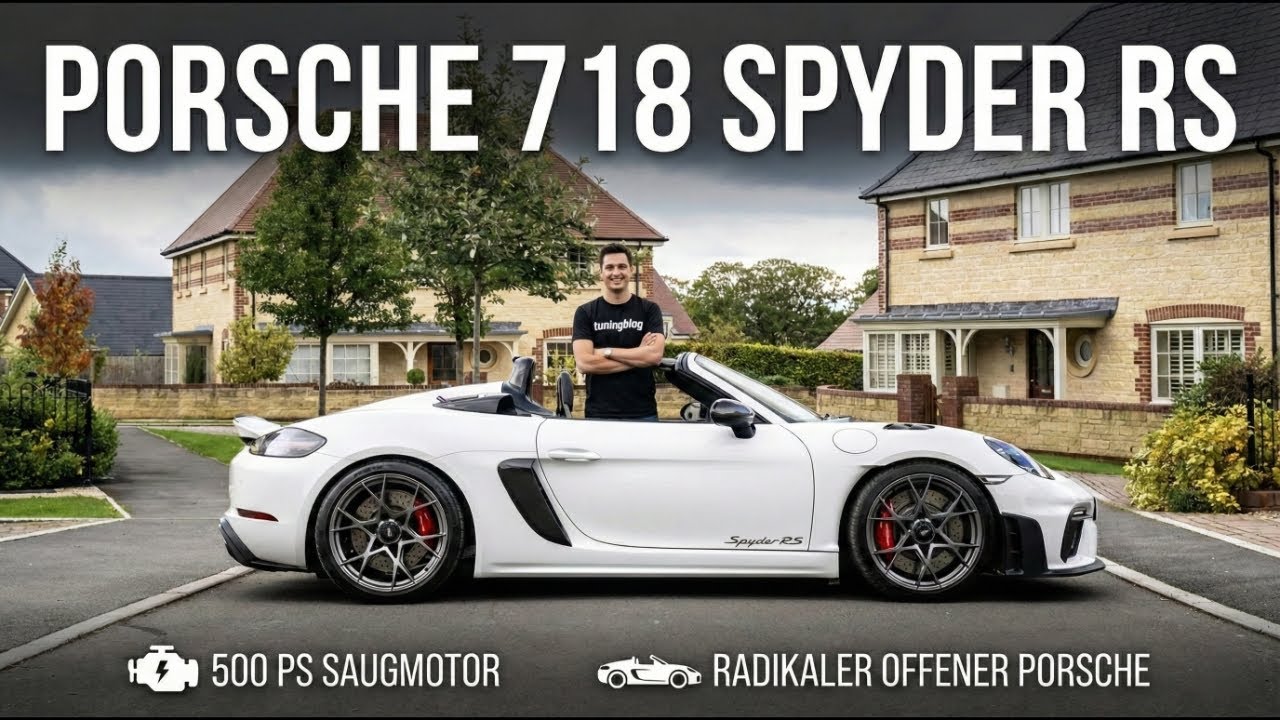 Porsche 718 Spyder RS: So gibt sich der 500-PS-Saugmotor