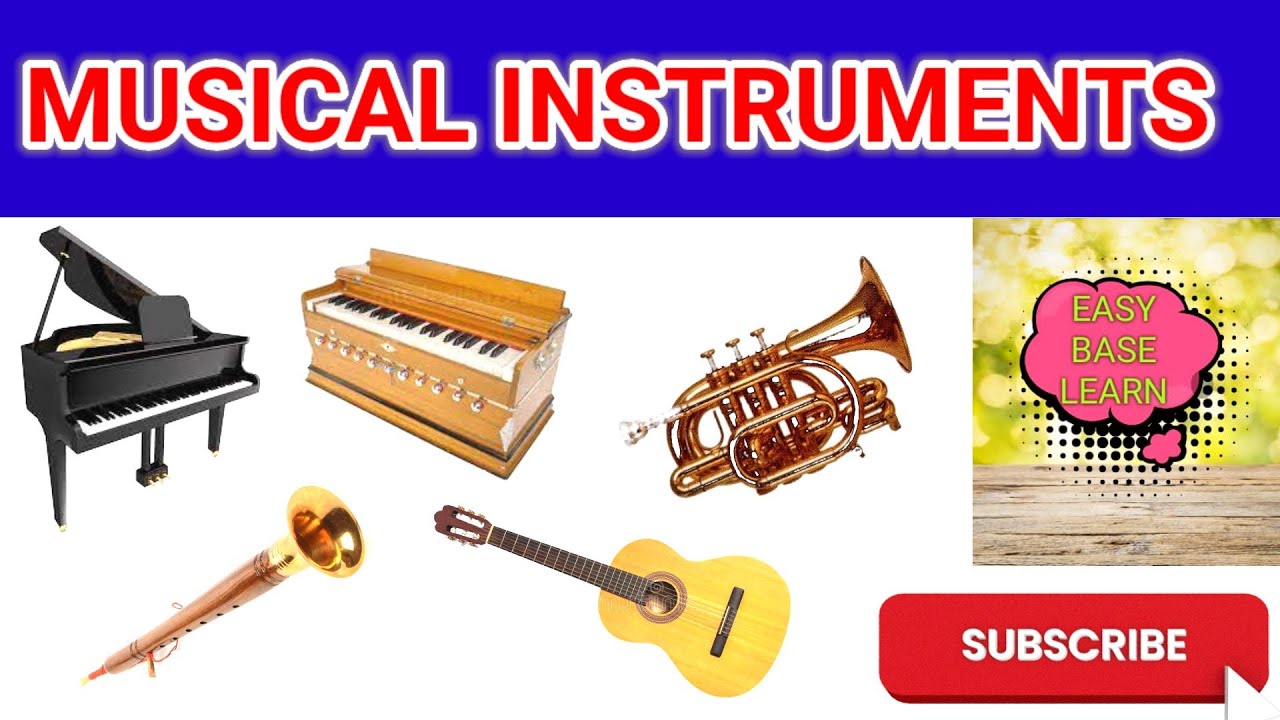 Musical Instruments Name With Pictures | Musical Instruments Names | Musical Instruments