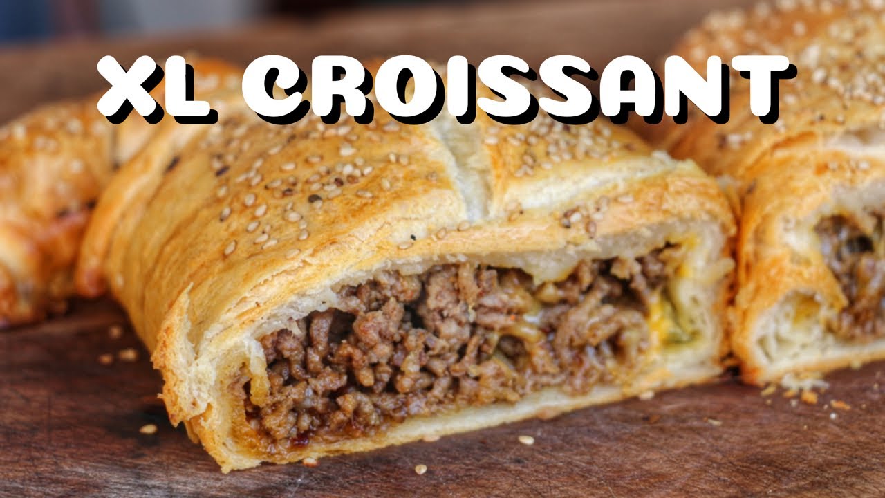 XXL Cheeseburger Croissant - das beste FRÜHSTÜCK seit langem - deutsches BBQ-Video - 0815BBQ