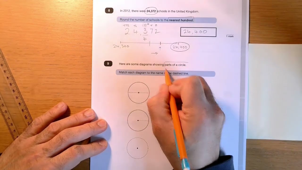 2023 Key Stage 2 Mathematics Paper 2 Questions 8 and 9