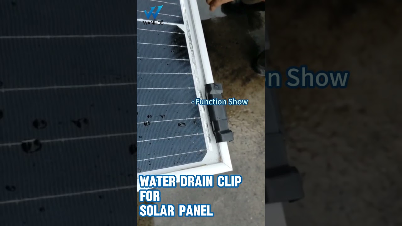 Water Drain Clip for Solar Panel use effect demonstration #photovoltaic #solar #solarpanels