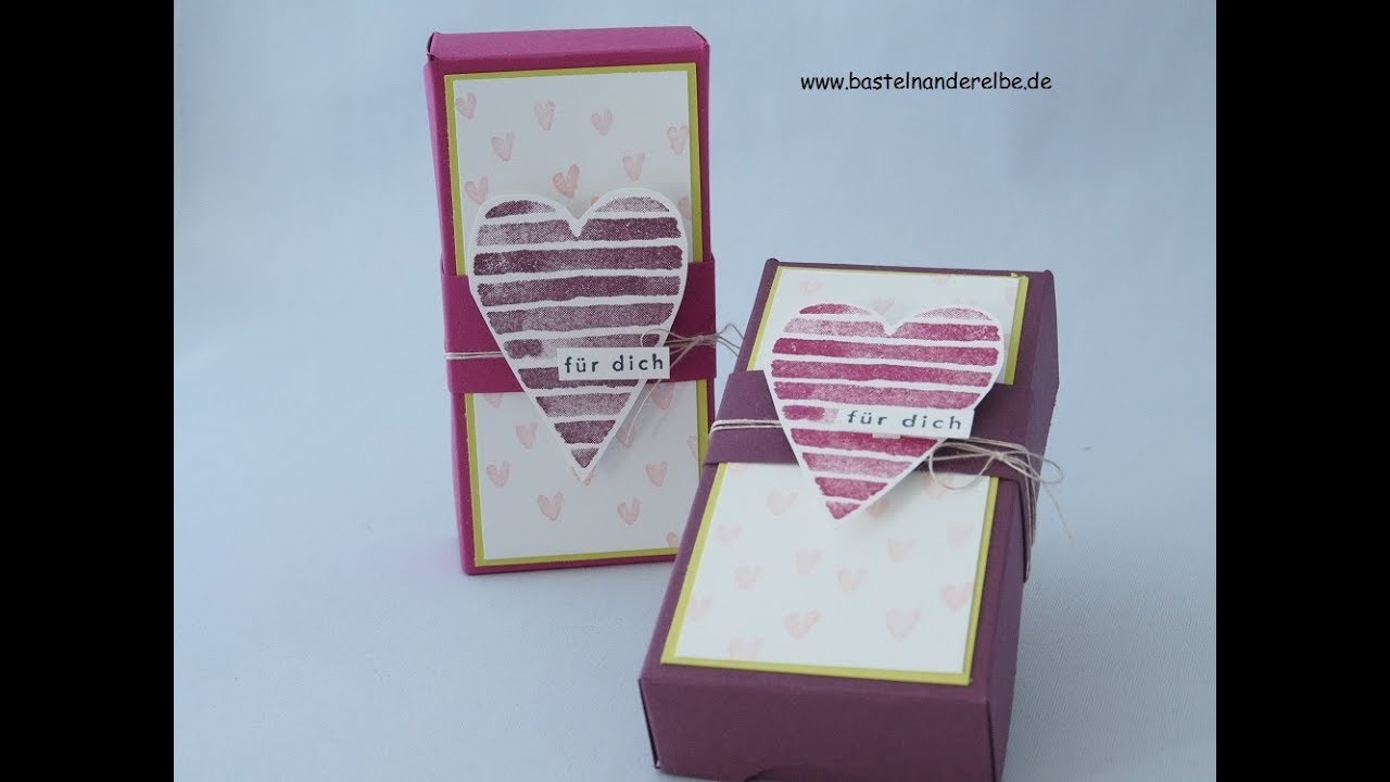 Taschentuch Verpackung aus Papier basteln mit Stampin` Up!