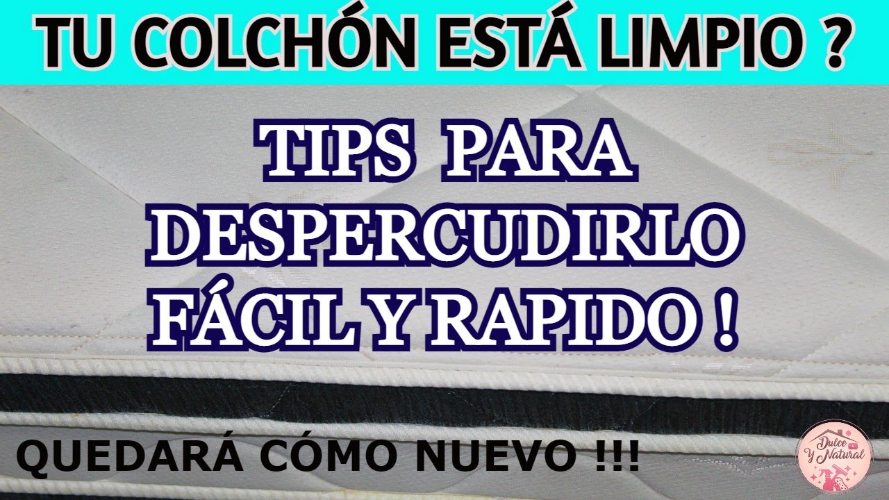 ⛔ con éste método TU COLCHÓN quedará cómo recién comprado / Dulce y Natural.