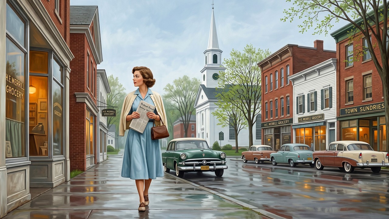 Slow Sunday Morning in a 1950s American City | Timeless Americana Music