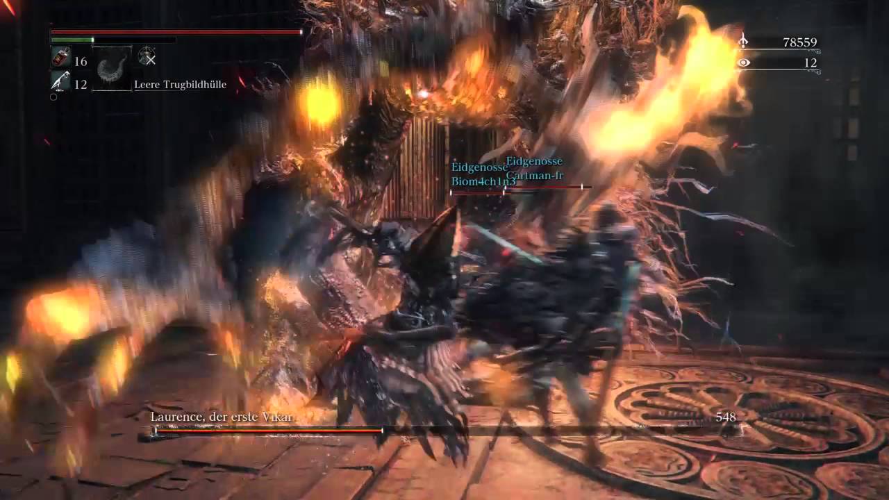 Bloodborne Laurence der erste Vikar Boss kampf