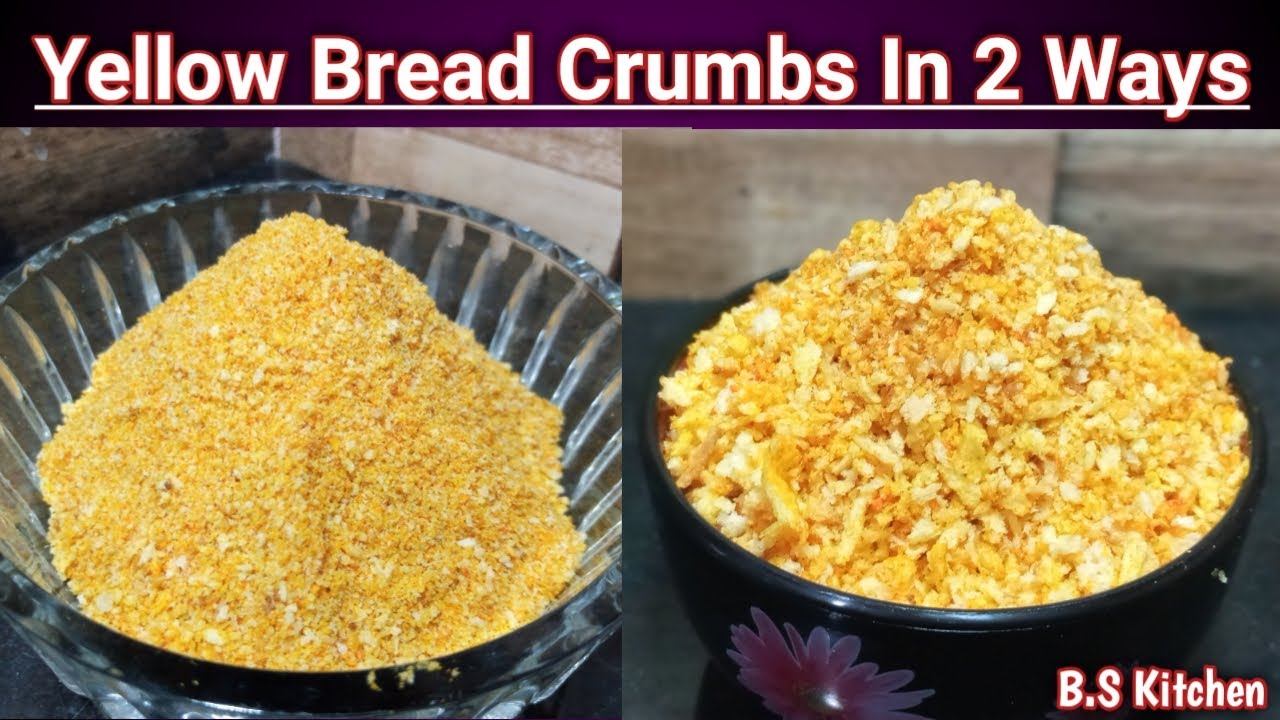 Yellow Bread Crumbs|بریڈ کرمبس |How to make Bread Crumbs|Easy Recipe Of Bread Crumbs|by B.S Kitchen