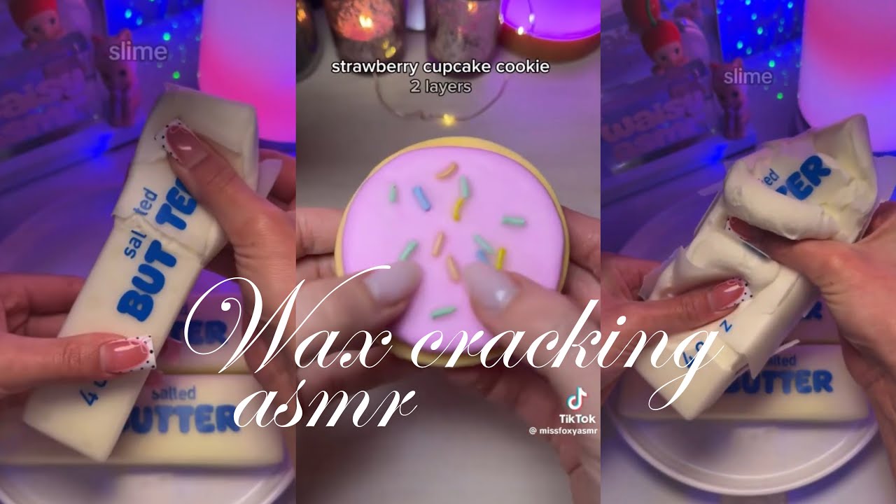 Wax cracking ASMR compilation 